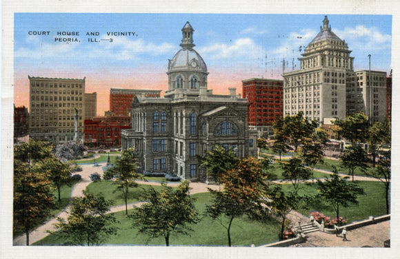 Court House and Vicinity, Peoria, IL-Carey's Emporium