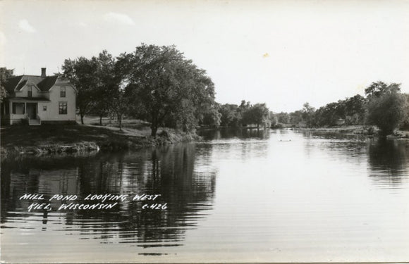 Mill Pond, Looking West, Kiel, WI-Carey's Emporium