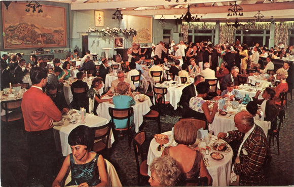 Main Dining Room at Fred Waring's Shawnee Inn, Shawnee-on-Delaware, PA-Carey's Emporium