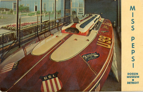 Miss Pepsi, Dossin Museum, Detroit, MI-Carey's Emporium