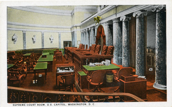 Supreme Court Room, U. S. Capitol, Washington, DC-Carey's Emporium