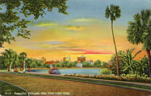 Beautiful Orlando, Fla. from Lake Eola-Carey's Emporium