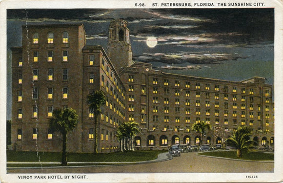 Vinoy Park Hotel by Night, St. Petersburg, FL-Carey's Emporium