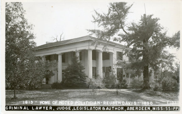 Home of Noted Politician Reuben Davis, Aberdeen, MS-Carey's Emporium