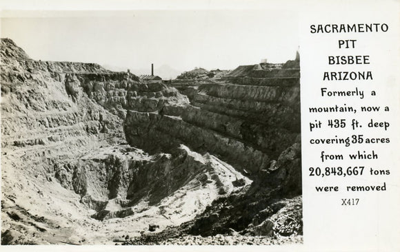 Sacramento Pit, Brisbee, AZ-Carey's Emporium