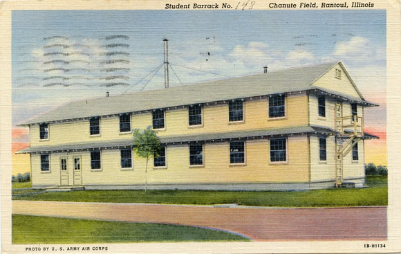 Student Barracks, Chanute Field, Rantoul, IL [Postcard]