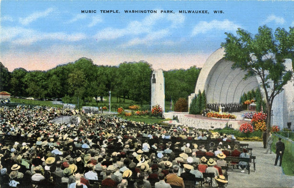 Music Temple, Washington Park, Milwaukee, WI [Postcard]