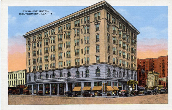 Exchange Hotel, Montgomery, AL [Postcard]