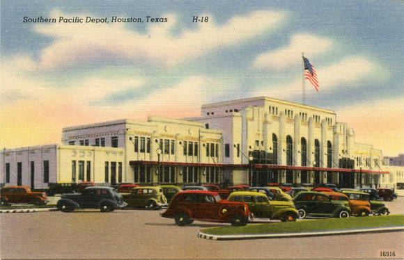 Southern Pacific Depot, Houston, TX [Postcard]