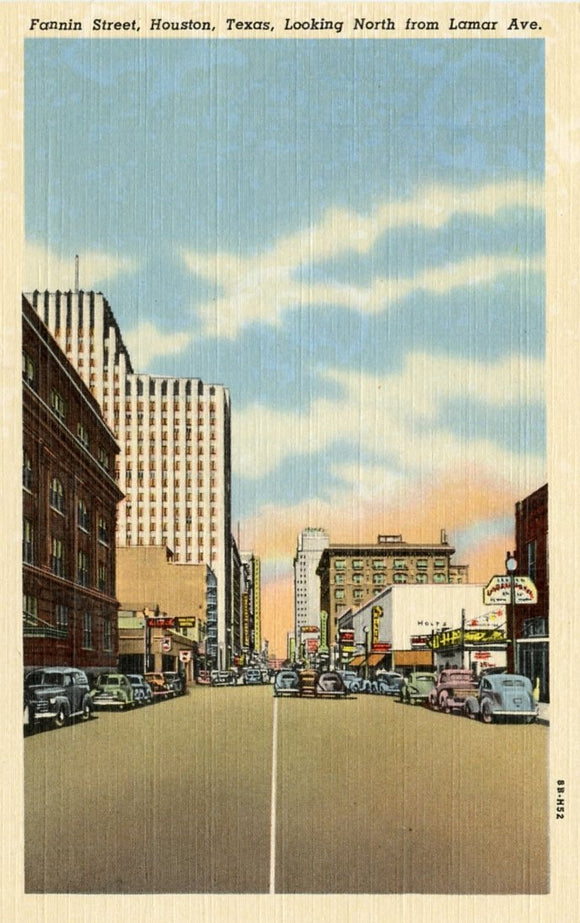 Fannin Street, Houston, TX [Postcard]