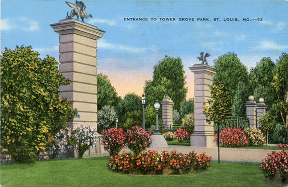 Entrance to Tower Grove Park, St. Louis, MO