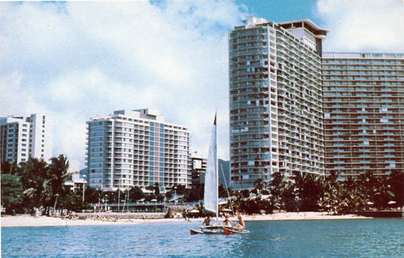 The Ilikai, on Waikiki Beach, HI [Postcard]