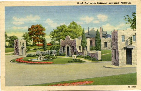North Entrance, Jefferson Barracks, MO [Postcard]