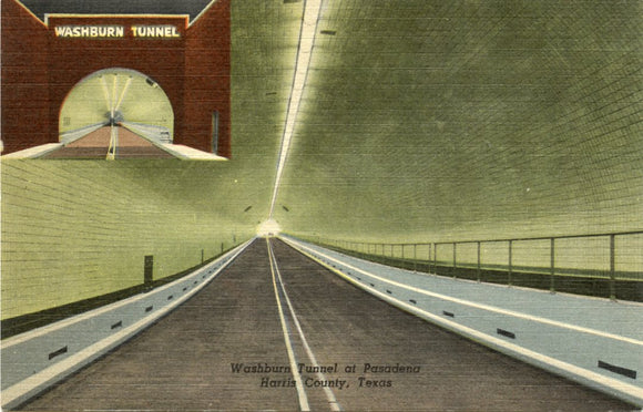 Washburn Tunnel at Pasadena, TX [Postcard]