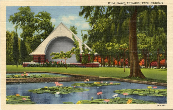 Band Stand, Kapiolani Park, Honolulu, HI [Postcard]