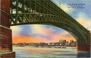 Eads Bridge Showing the Skyline of St. Louis, MO