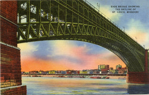 Eads Bridge Showing the Skyline of St. Louis, MO