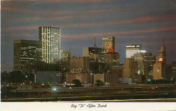 Big D After Dark, Dallas, TX [Postcard]