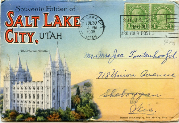 Souvenir Folder of Salt Lake City, UT [Postcard]