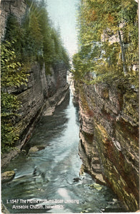 The Flume from the Boat Landing, Ausable Chasm, NY