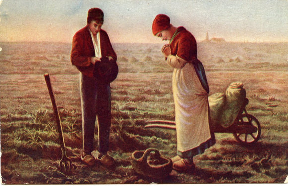 The Angelus, Jean Francois Miller [Postcard]