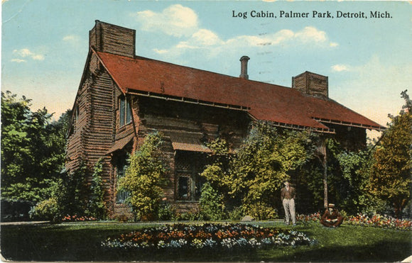 Log Cabin, Palmer Park, Detroit, MI [Postcard]