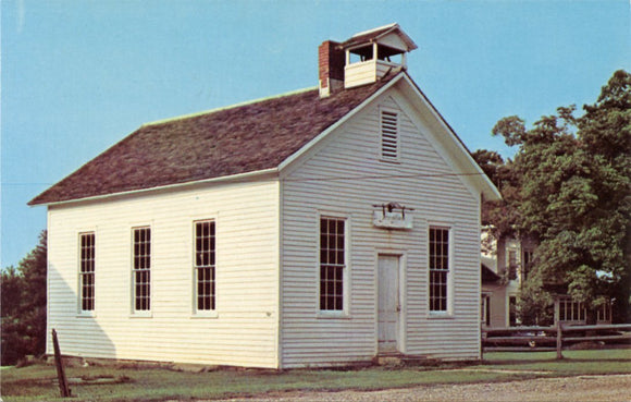 One-Room School House, The Geauga County Historical Society, Burton, OH [Postcard]