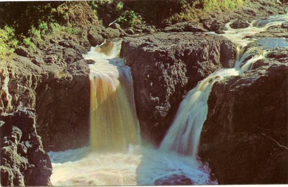 Beautiful Copper Falls, Copper Falls State Park, Mellen, WI [Postcard]