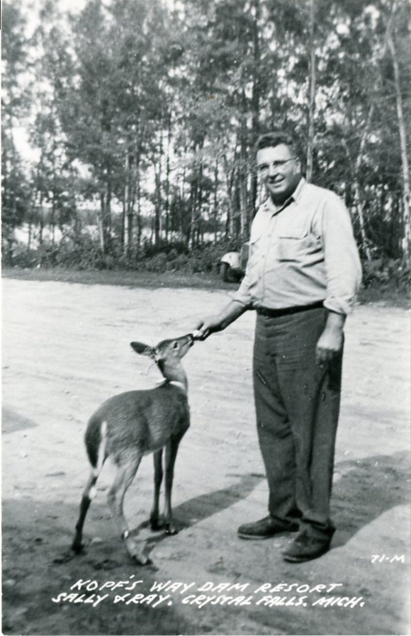 Kopp's Way Dam Resort, Sally and Ray, Crystal Falls, MI [Postcard]