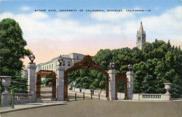 Sather Gate, University of California, Berkeley, CA [Postcard]