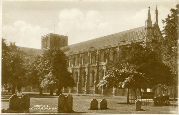 Winchester Cathedral from N. W. [Postcard]