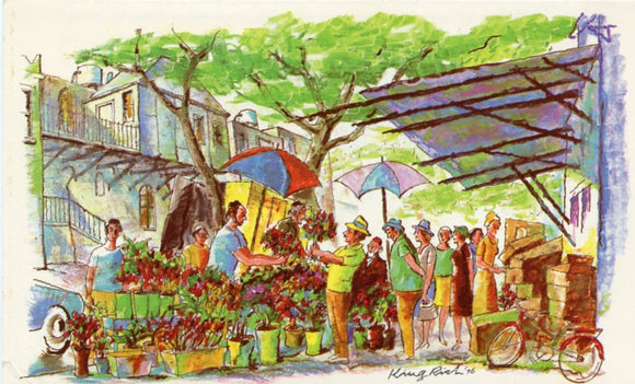 Israeli Flower Market [Postcard]