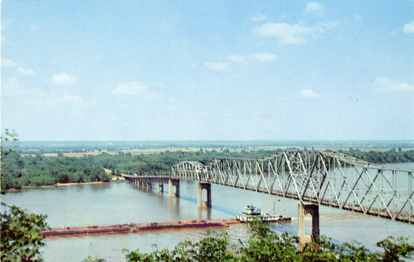 Mark Twain Memorial Bridge, Hannibal, MO [Postcard]