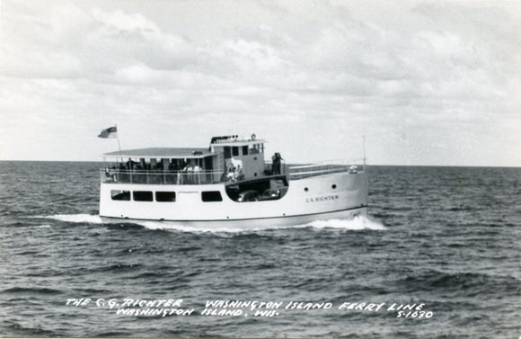 The C. G. Richter, Washington Island Ferry Line, Washington Island, WI [Postcard]