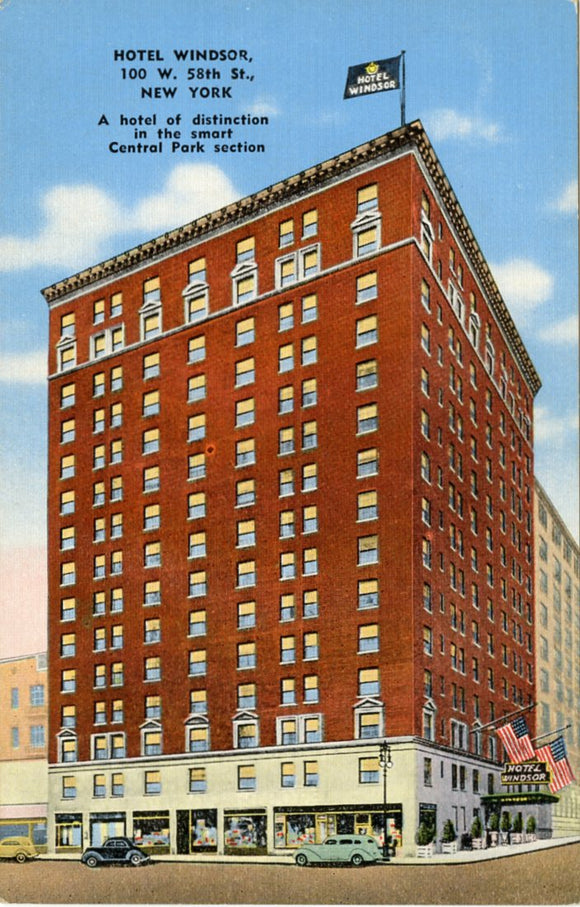 Hotel Windsor, 100 W. 58th St., New York, NY [Postcard]
