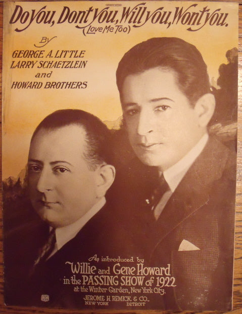 Do You, Don't You, Will You, Won't You (Love Me Too), by George A. Little, Larry Schaetzlain, and Howard Brothers - Carey's Emporium