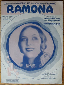 Ramona, ﻿by L. Wolfe Gilbert and Mabel Wayne - Carey's Emporium