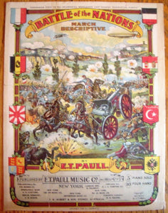 Battle of the Nations, March Descriptive, By E. T. Paull - Carey's Emporium