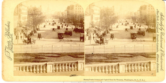 Washington, DC, Pennsylvania Avenue and Capitol from the Treasury, Washington, D. C. - Carey's Emporium