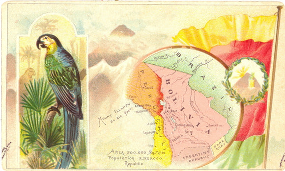 Arbuckle Bros. Coffee Co., Bolivia, Countries of the World, No. 66 - Carey's Emporium