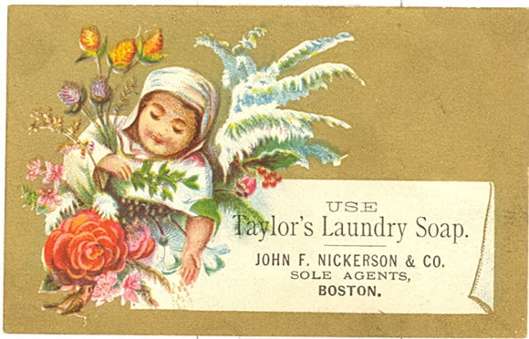 Taylors Laundry Soap, John F. Nickerson & Co., Sole Agents, Boston - Carey's Emporium