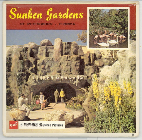 View-Master A992 Three Reel Packet, Sunken Gardens, St. Petersburg, Florida - Carey's Emporium